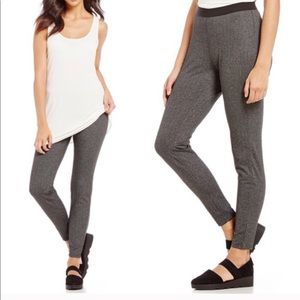 Eileen Fisher Herringbone Polyester Pants - Grey